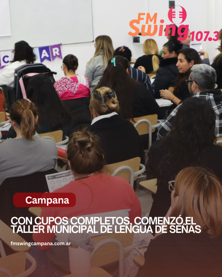 Con cupos completos, comenzó el Taller Municipal de Lengua de Señas