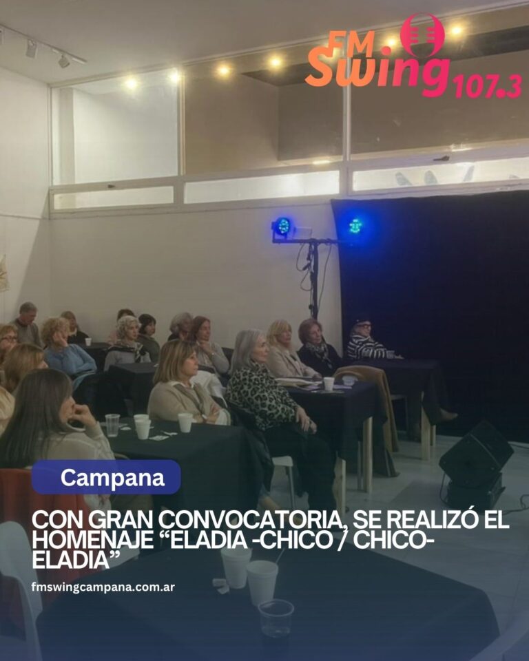 Con gran convocatoria, se realizó el homenaje “Eladia -Chico / Chico-Eladia”