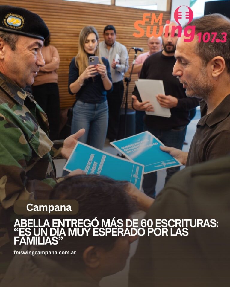 Abella entregó más de 60 escrituras: “Es un día muy esperado por las familias”