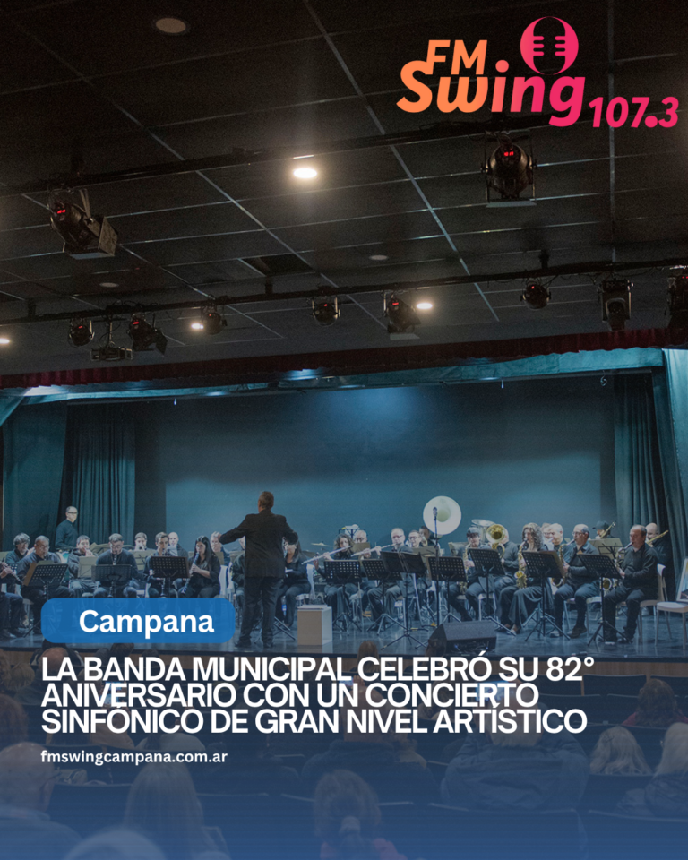 La Banda Municipal celebró su 82° aniversario con un concierto sinfónico de gran nivel artístico
