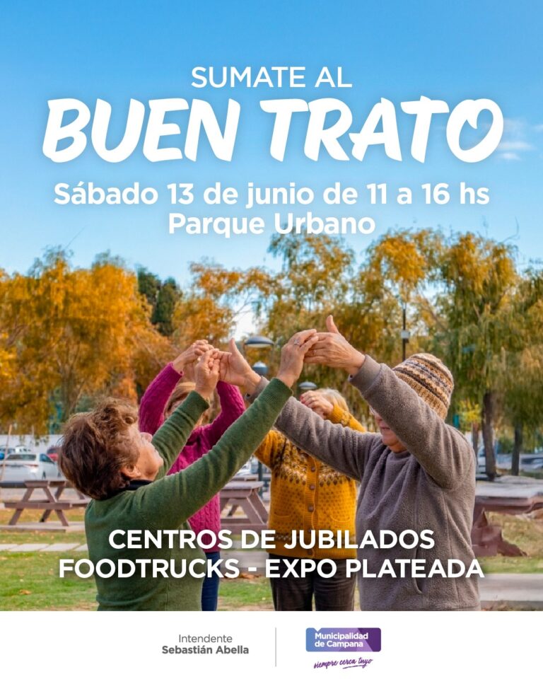 “Sumate al buen trato”: un festejo para los adultos mayores de la ciudad