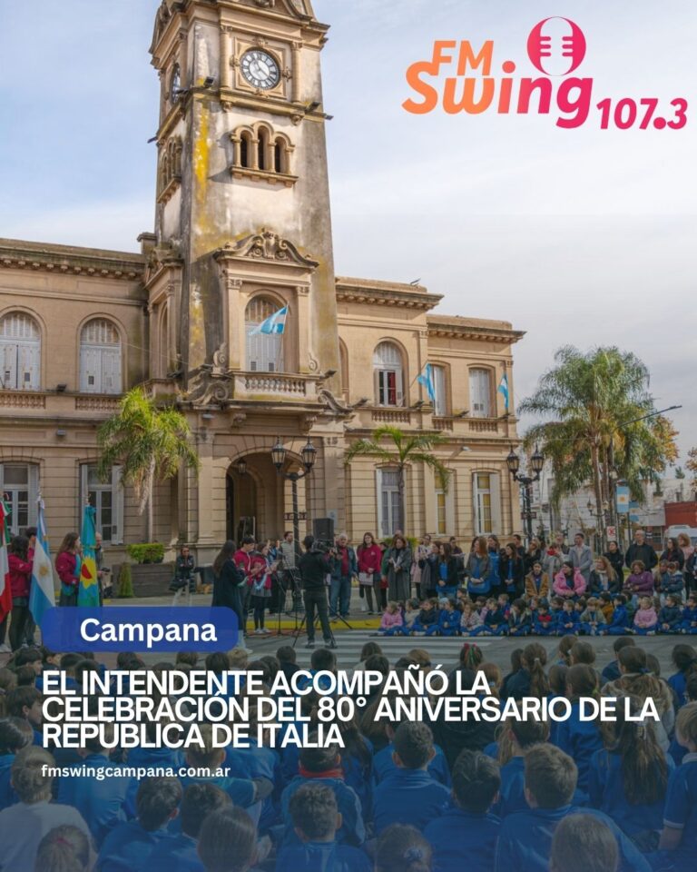 El Intendente acompañó la celebración del 80° aniversario de la República de Italia