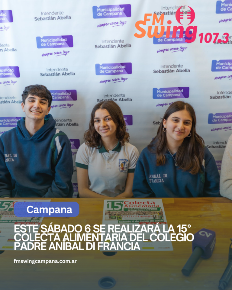 Este sábado 6 se realizará la 15° Colecta Alimentaria del Colegio Padre Aníbal Di Francia