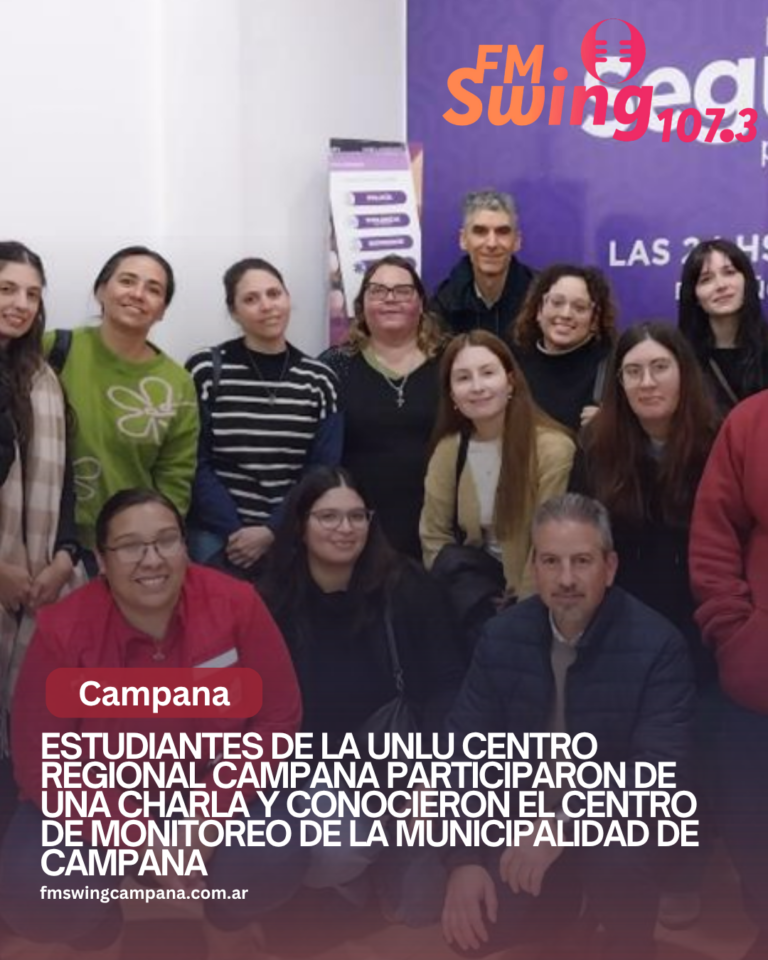 Estudiantes de la UNLu Centro Regional Campana participaron de una charla y  conocieron el Centro de Monitoreo de la Municipalidad de Campana