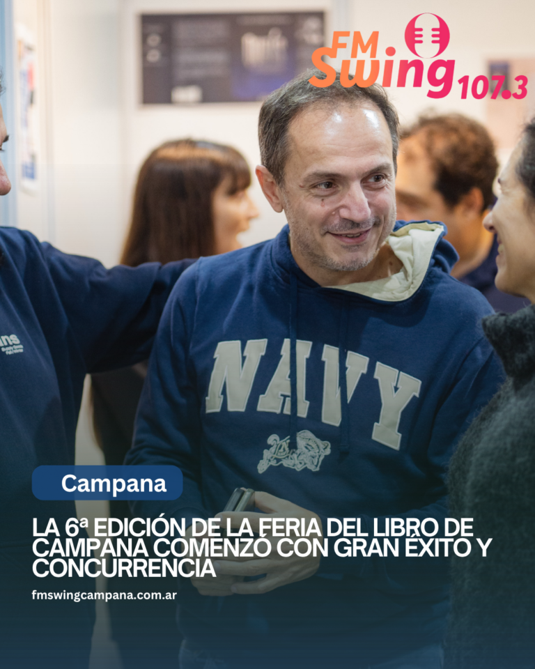 La 6ª edición de la Feria del Libro de Campana comenzó con gran éxito y concurrencia