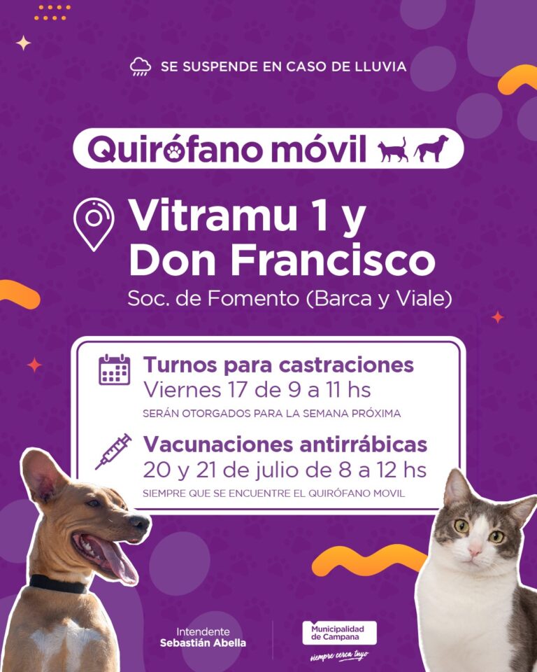 Vitramu I y Don Francisco, próximos destinos del quirófano móvil del Municipio
