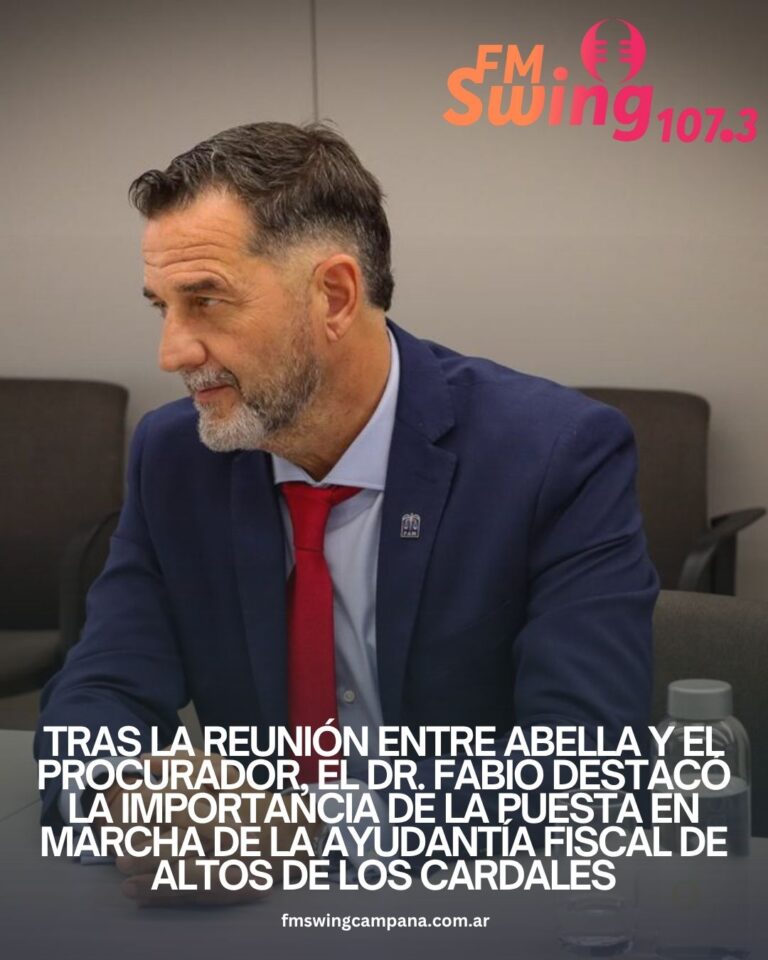 Tras la reunión entre Abella y el Procurador, el Dr. Fabio destacó la importancia de la puesta en marcha de la Ayudantía Fiscal de Altos de Los Cardales