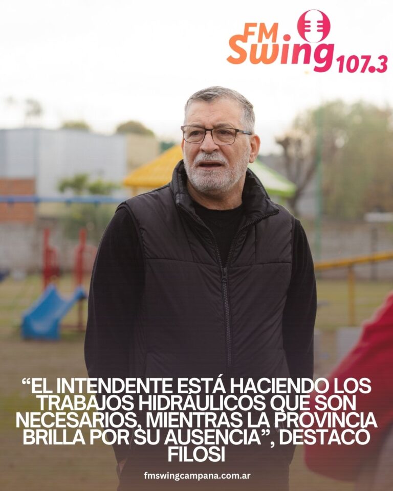 “El Intendente está haciendo los trabajos hidráulicos que son necesarios, mientras la Provincia brilla por su ausencia”, destacó Filosi
