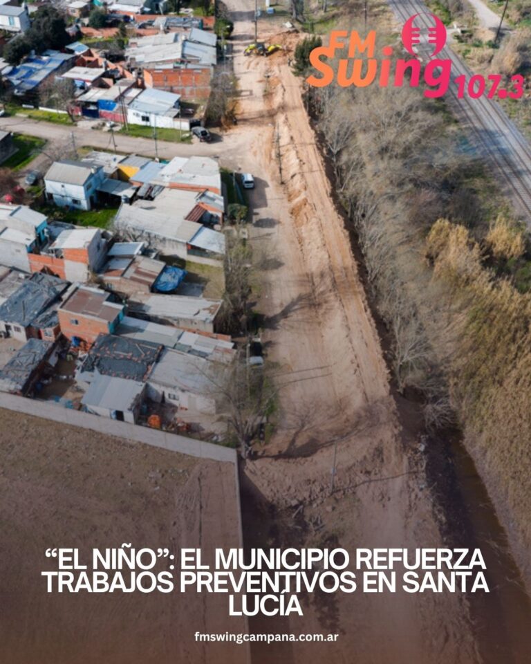 “El Niño”: El Municipio refuerza trabajos preventivos en Santa Lucía