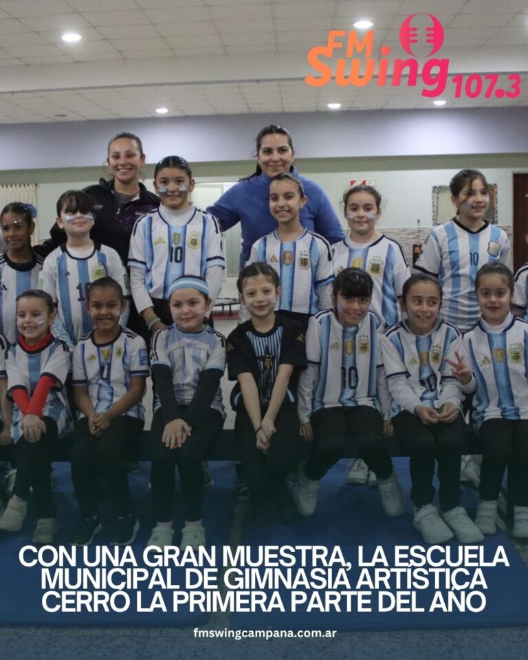 Con una gran muestra, la Escuela Municipal de Gimnasia Artística cerró la primera parte del año