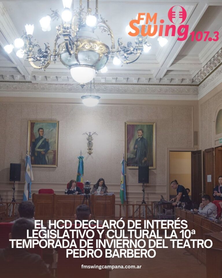 El HCD declaró de Interés Legislativo y Cultural la 10ª temporada de Invierno del Teatro Pedro Barbero