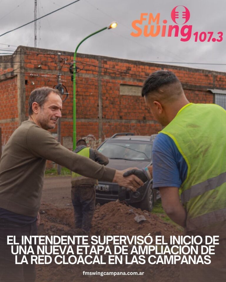El Intendente supervisó el inicio de una nueva etapa de ampliación de la red cloacal en Las Campanas