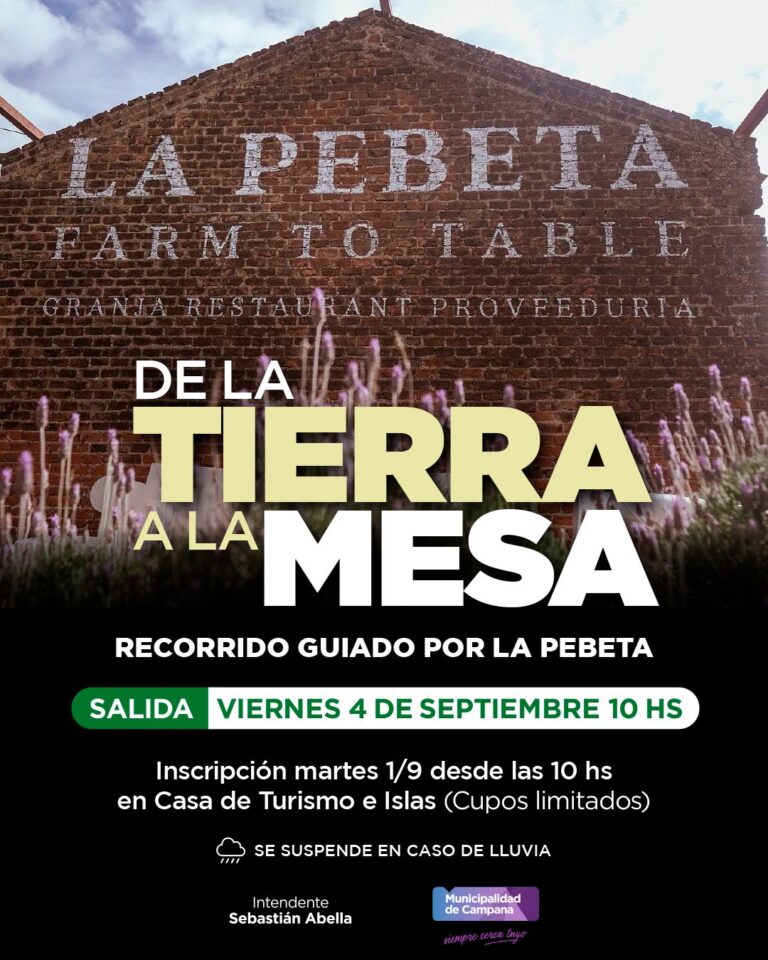 De la Tierra a la Mesa: el Municipio junto a La Pebeta proponen descubrir el origen detrás de cada plato