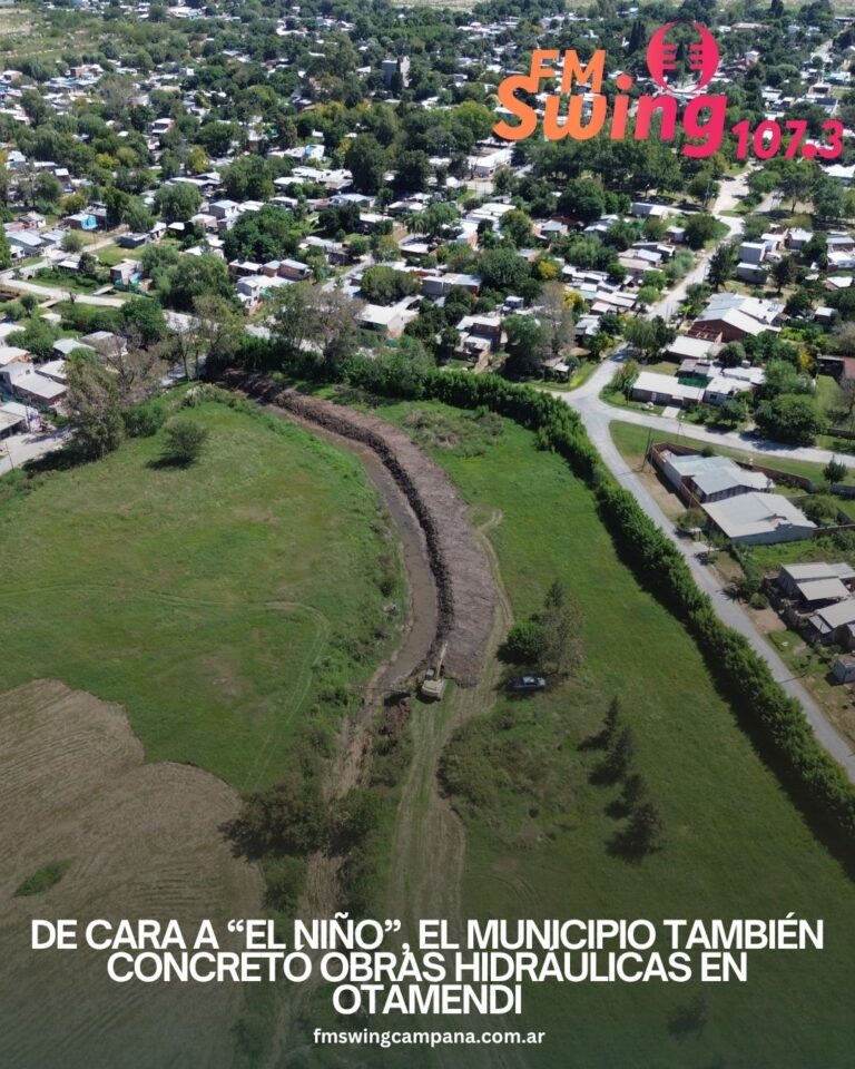 De cara a “El Niño”, el Municipio también concretó obras hidráulicas en Otamendi