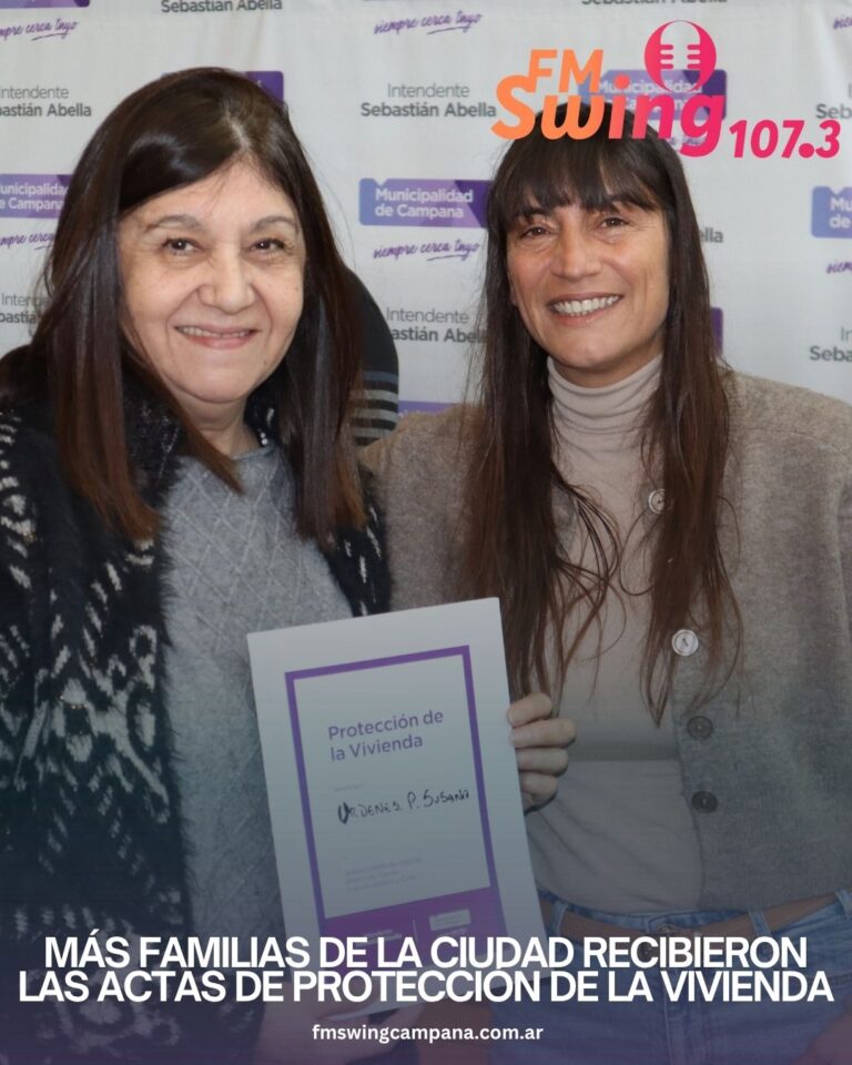 Más familias de la ciudad recibieron las Actas de Protección de la Vivienda