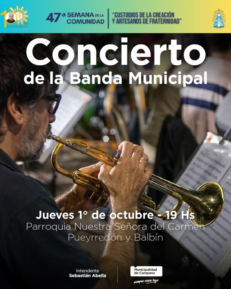 La Banda Municipal ofrecerá un concierto en la Parroquia Nuestra Señora del Carmen