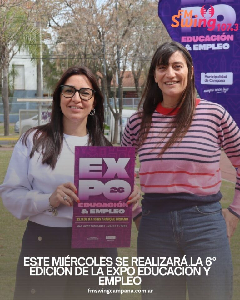Este miércoles se realizará la 6° edición de la Expo Educación y Empleo