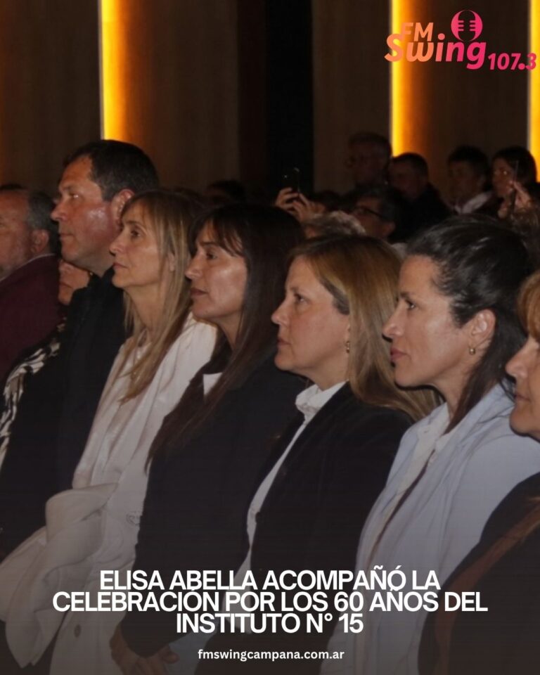 Elisa Abella acompañó la celebración por los 60 años del Instituto N° 15