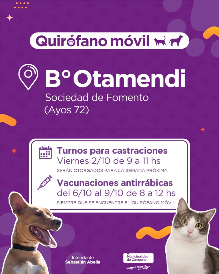 El quirófano móvil del Municipio estará en Otamendi