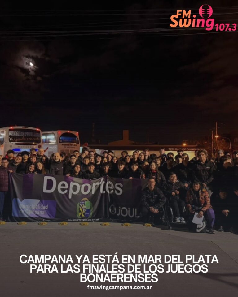 Campana ya está en Mar del Plata para las Finales de los Juegos Bonaerenses