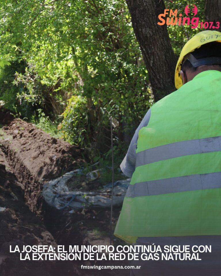 La Josefa: el Municipio continúa sigue con la extensión de la red de gas natural
