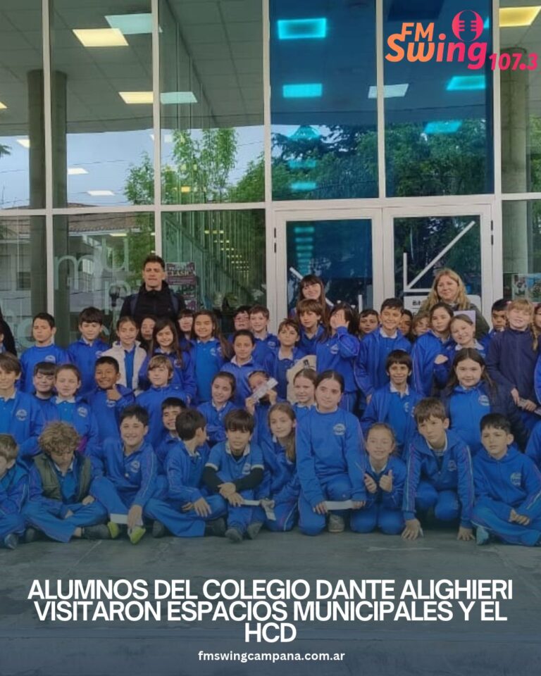 Alumnos del Colegio Dante Alighieri visitaron espacios municipales y el HCD