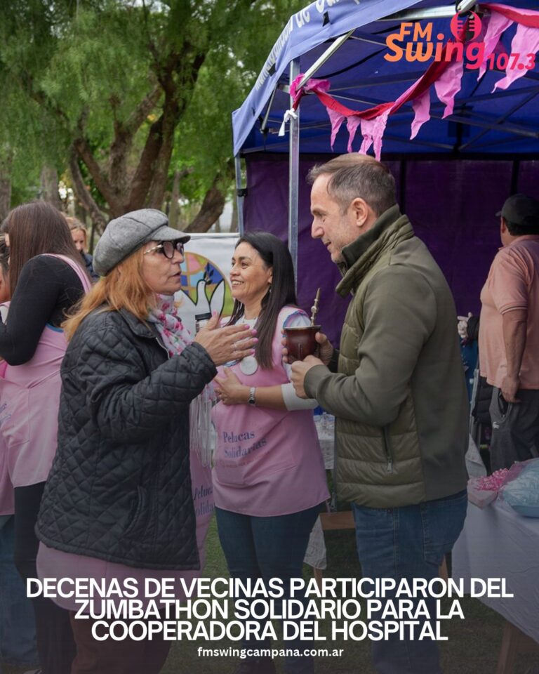 Decenas de vecinas participaron del Zumbathon solidario para la Cooperadora del Hospital