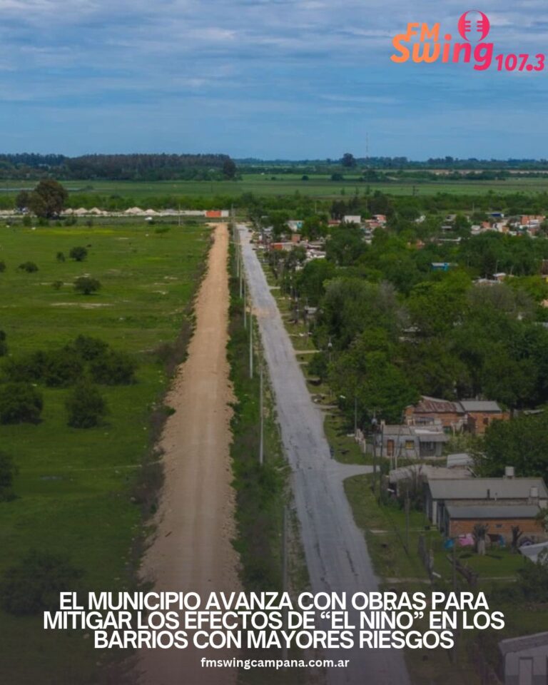 El Municipio avanza con obras para mitigar los efectos de “El Niño” en los barrios con mayores riesgos