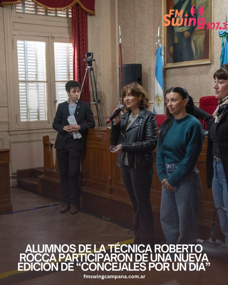 Alumnos de la Técnica Roberto Rocca participaron de una nueva edición de “Concejales por un día”