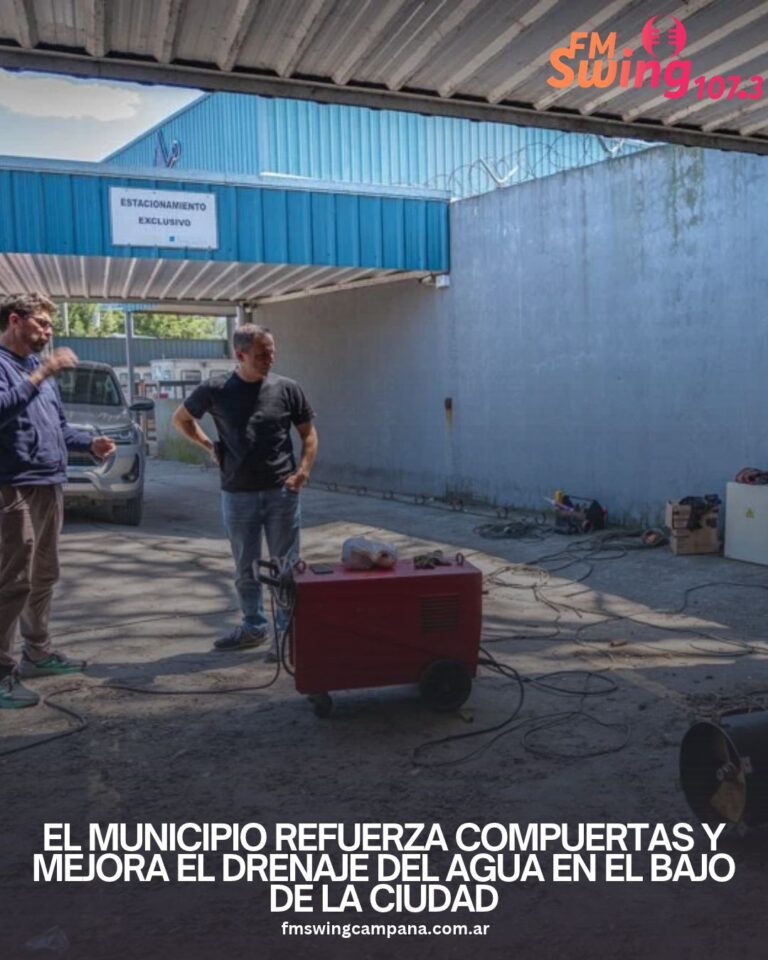 El Municipio refuerza compuertas y mejora el drenaje del agua en el bajo de la ciudad