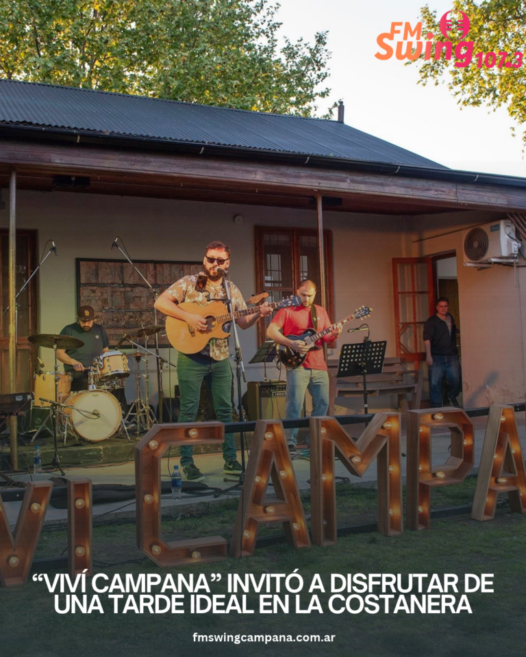 “Viví Campana” invitó a disfrutar de una tarde ideal en la Costanera