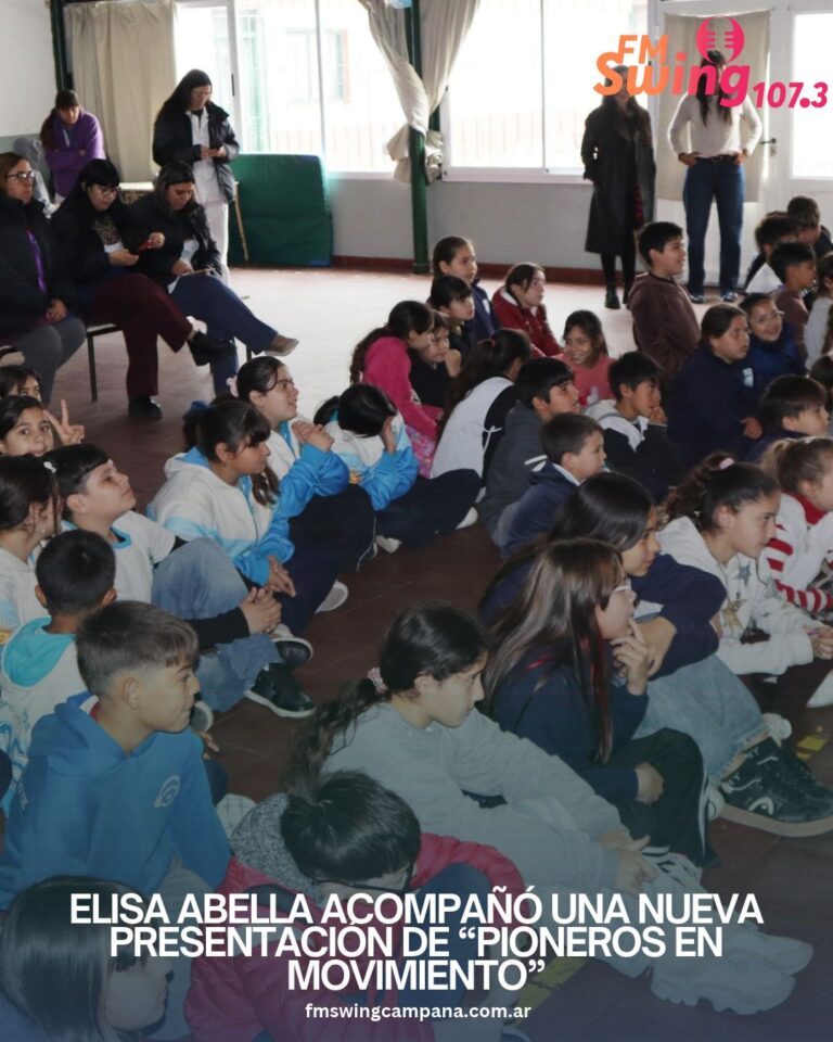 Elisa Abella acompañó una nueva presentación de “Pioneros en Movimiento”