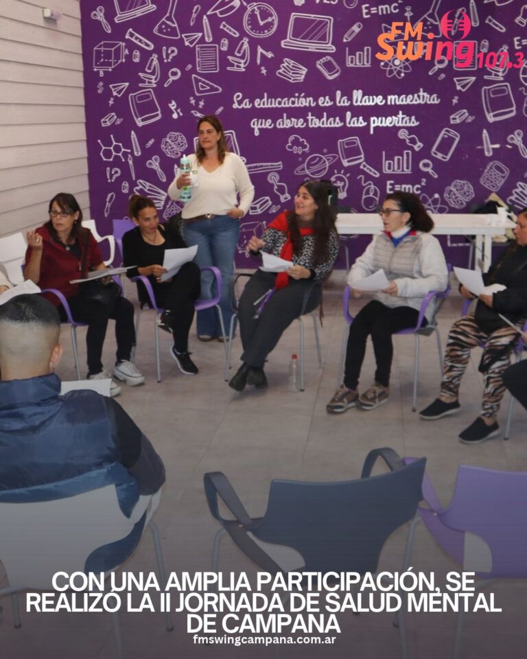 Con una amplia participación, se realizó la II Jornada de Salud Mental de Campana