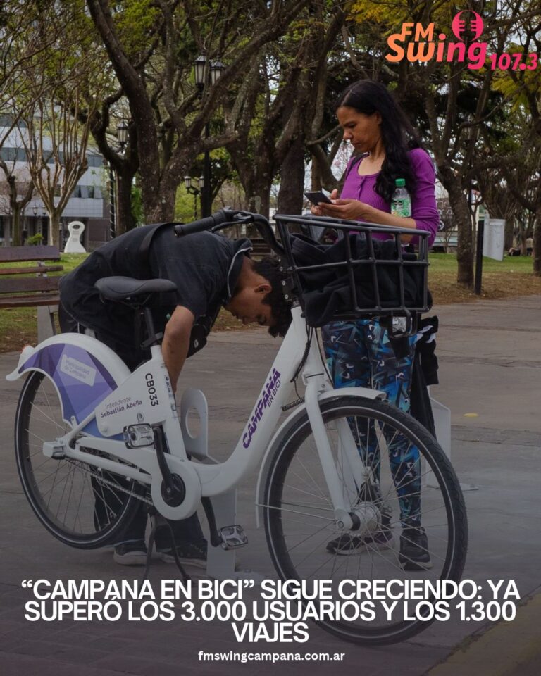“Campana en Bici” sigue creciendo: ya superó los 3.000 usuarios y los 1.300 viajes